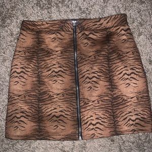 by the way. Macey Zip Mini Skirt in Tiger